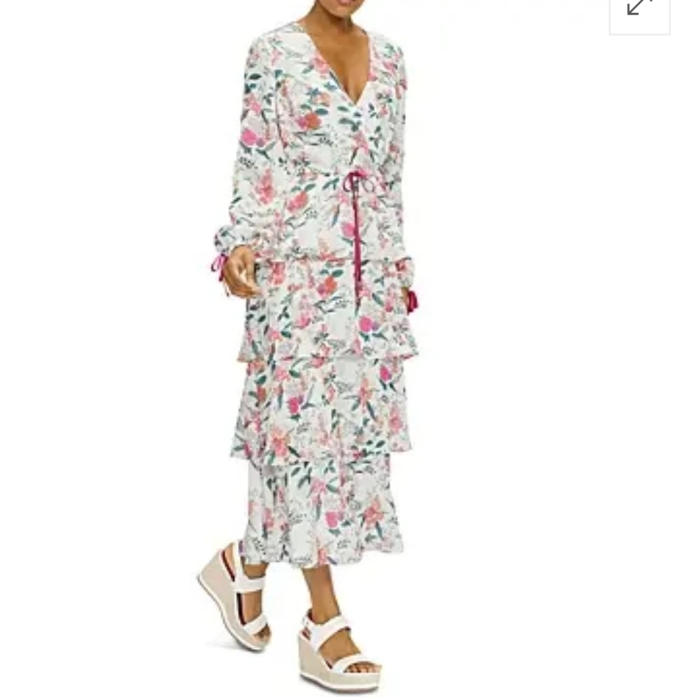 Ted Baker long ruffled dress